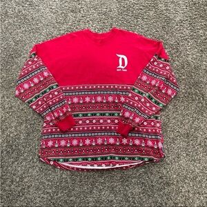 Disneyland resort 2018 fair isle Christmas spirit jersey adult large